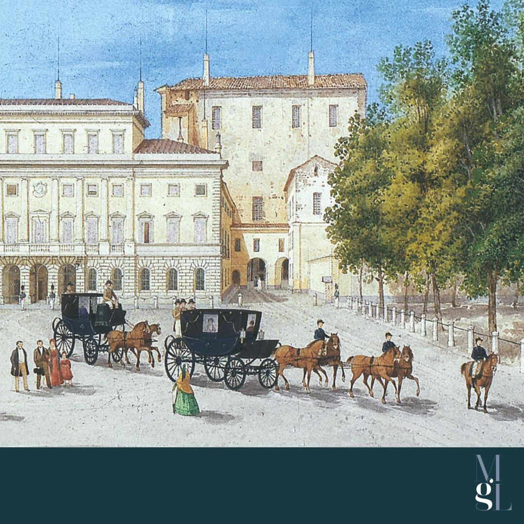 Il palazzo ducale di Parma in un quadro del 1840 c. al Museo Glauco Lomardi