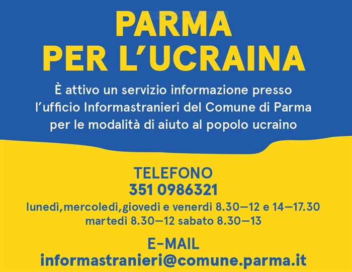 Parma in prima linea per i profughi dell’Ucraina