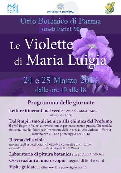 “Le violette di Maria Luigia” all’Orto Botanico di Parma