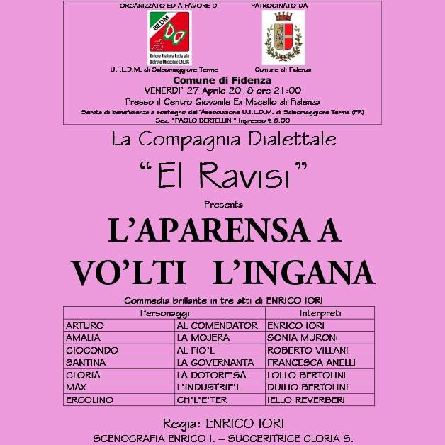 La Compagnia Dialettale "El Ravisi" presenta L'APARENSA A VO'LTI L'INGANA
