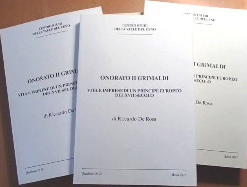 Presentazione del libro "il Principe Onorato II Grimaldi" del  dott. Riccardo De Rosa in occasione della visita del principe Alberto i Monaco