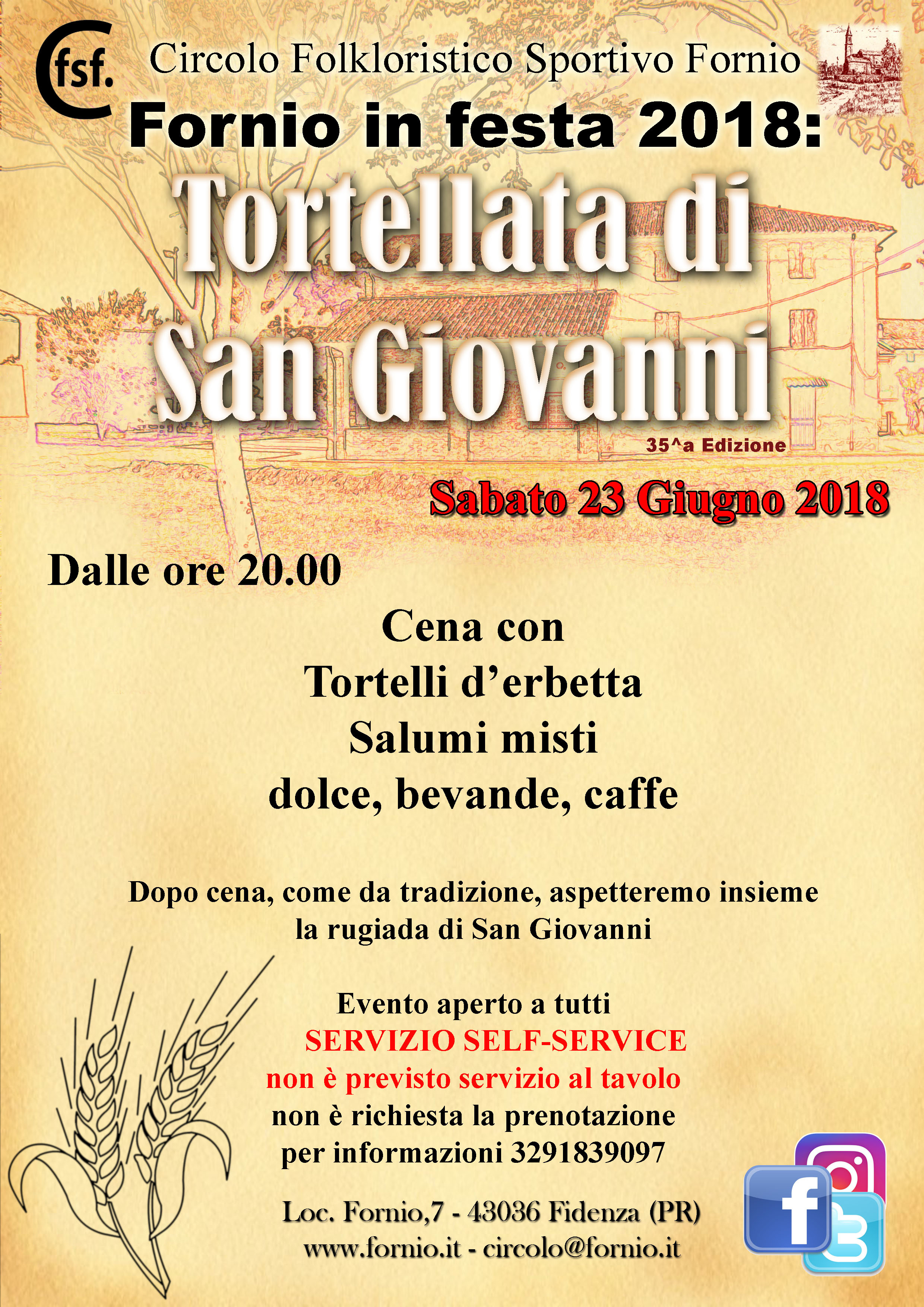 Fornio in festa2018: Tortellata di San Giovanni