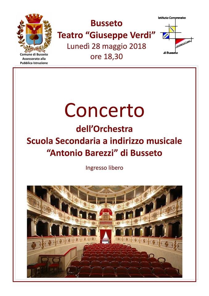 Concerto di fine anno scolasticoi della Scuola Secondaria a Indirizzo musicale "Antonio Barezzi" di Busseto