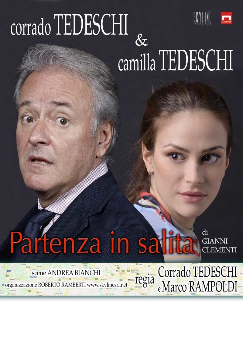 A IL TEATRO DI TUTTI  Corrado  Tedeschi   con  la  commedia  "Partenza in salita"