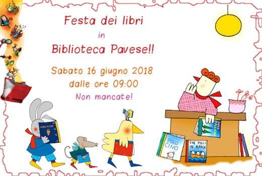 Festa dei libri 2018 alla biblioteca Pavese