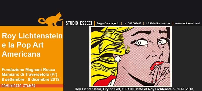 ROY LICHTENSTEIN E LA POP ART AMERICANA alla Magnani Rocca