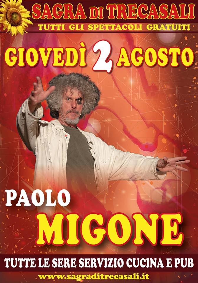 Paolo Migone alla "Sagra di Trecasali"