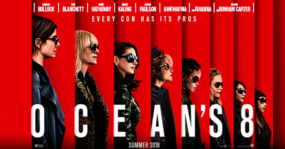 Al cinema Odeon di Salsomaggiore "Ocean's 8" con Sandra Bullock, Cate Blanchett