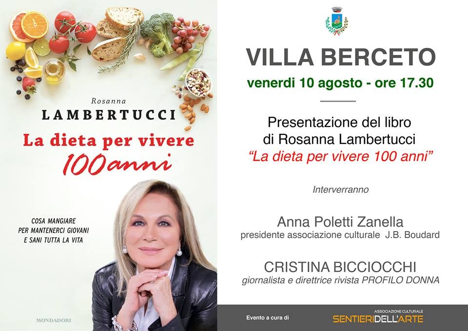 Presentazione a Berceto del libro di Rosanna Lambertucci "La dieta per vivere 100 anni"