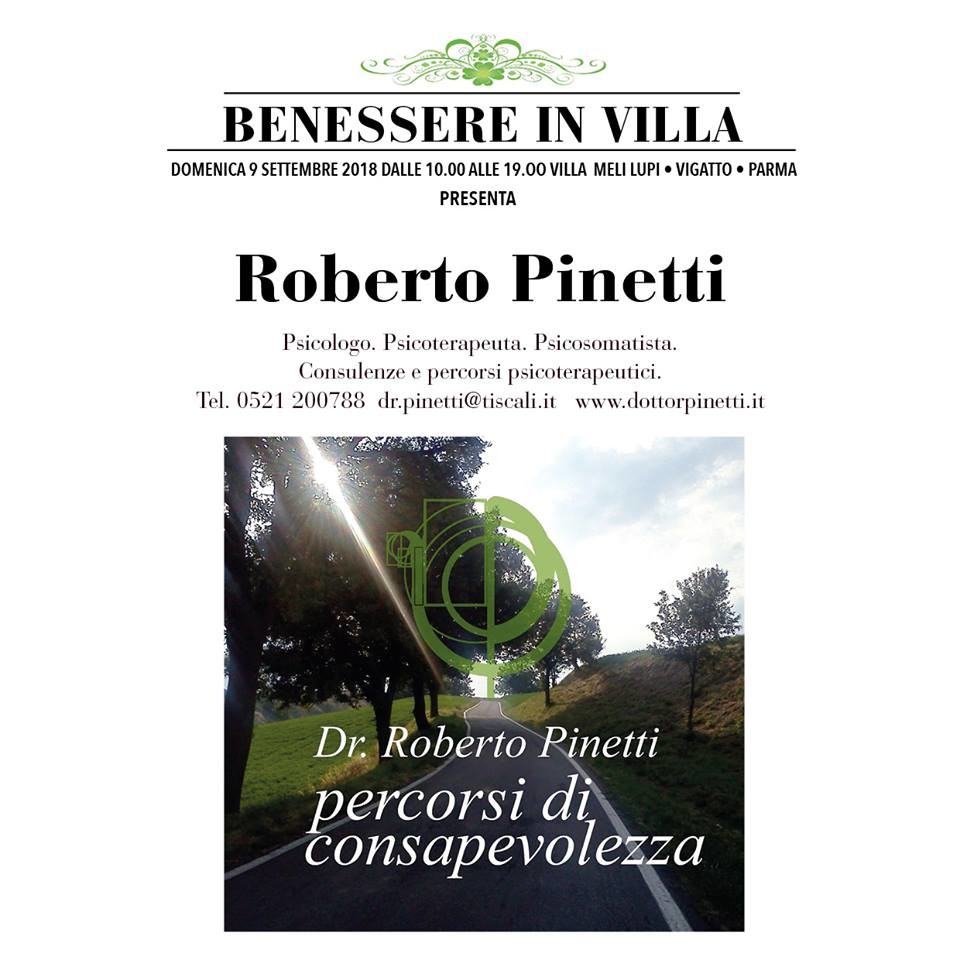 Benessere in Villa presenta Roberto Pinetti
