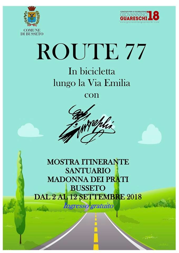 Route 77, in bicicletta lungo la via Emilia con Giavannino Guareschi