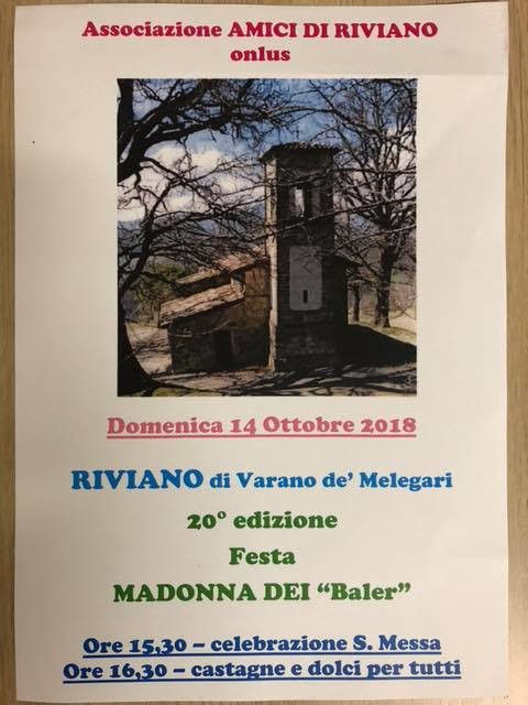 Festa Madonna dei Baler a Riviano