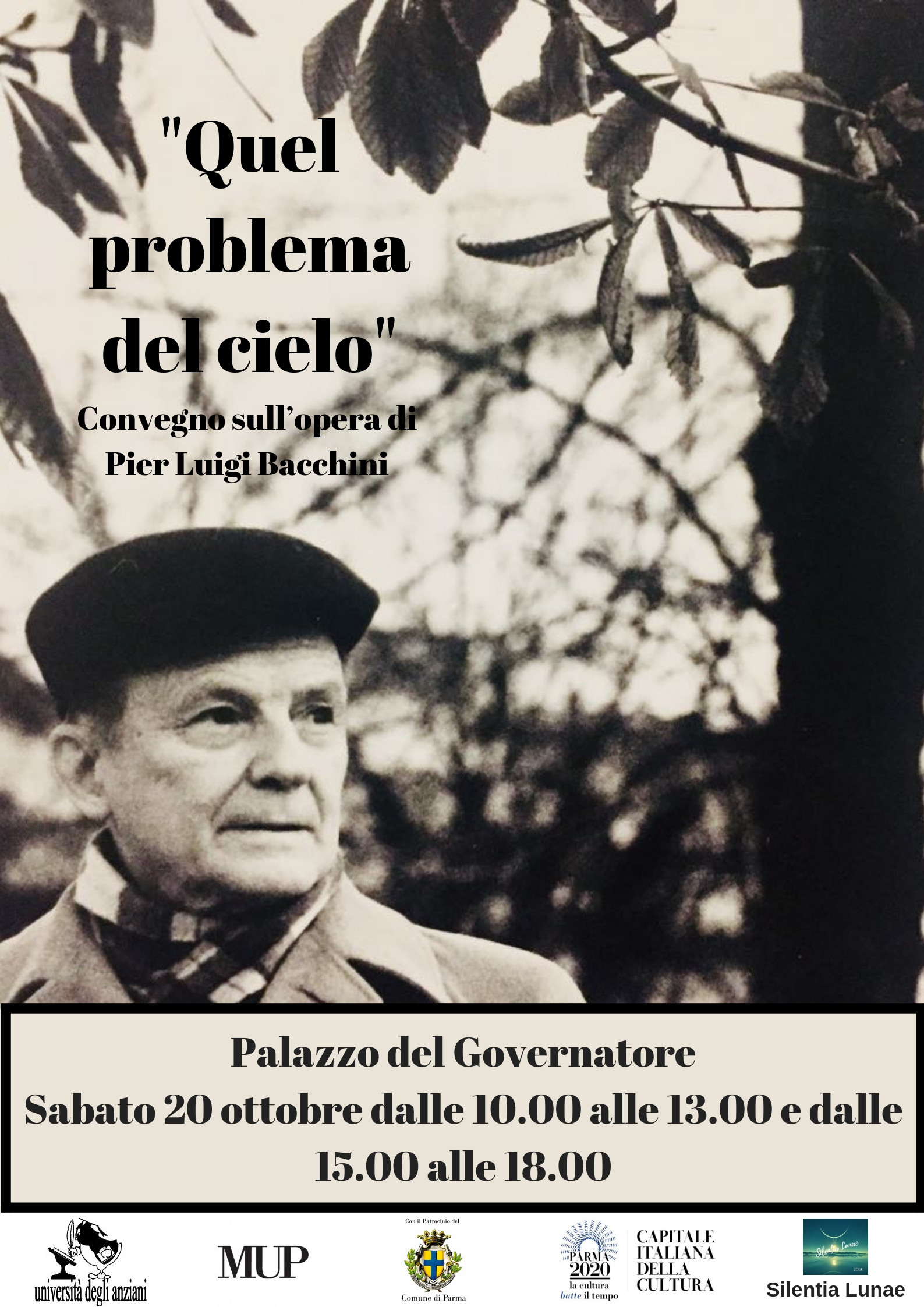 “Quel problema del cielo”  convegno di studi dedicato alla figura del grande poeta Pier Luigi Bacchini