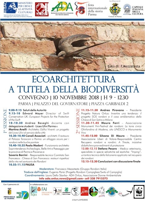 Festival internazionale della storia: "Ecoarchitettura a tutela della biodiversità"