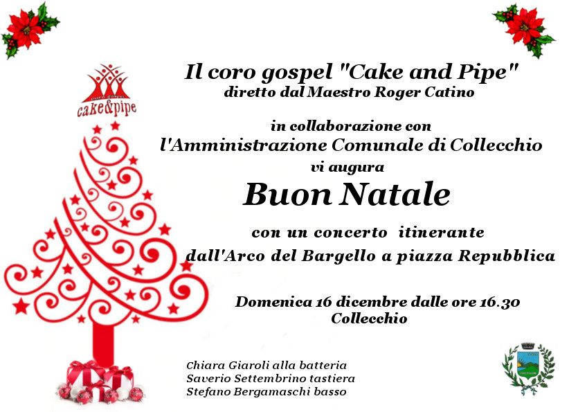 Concerto itinerante del coro Gospel "Cake and Pipe"