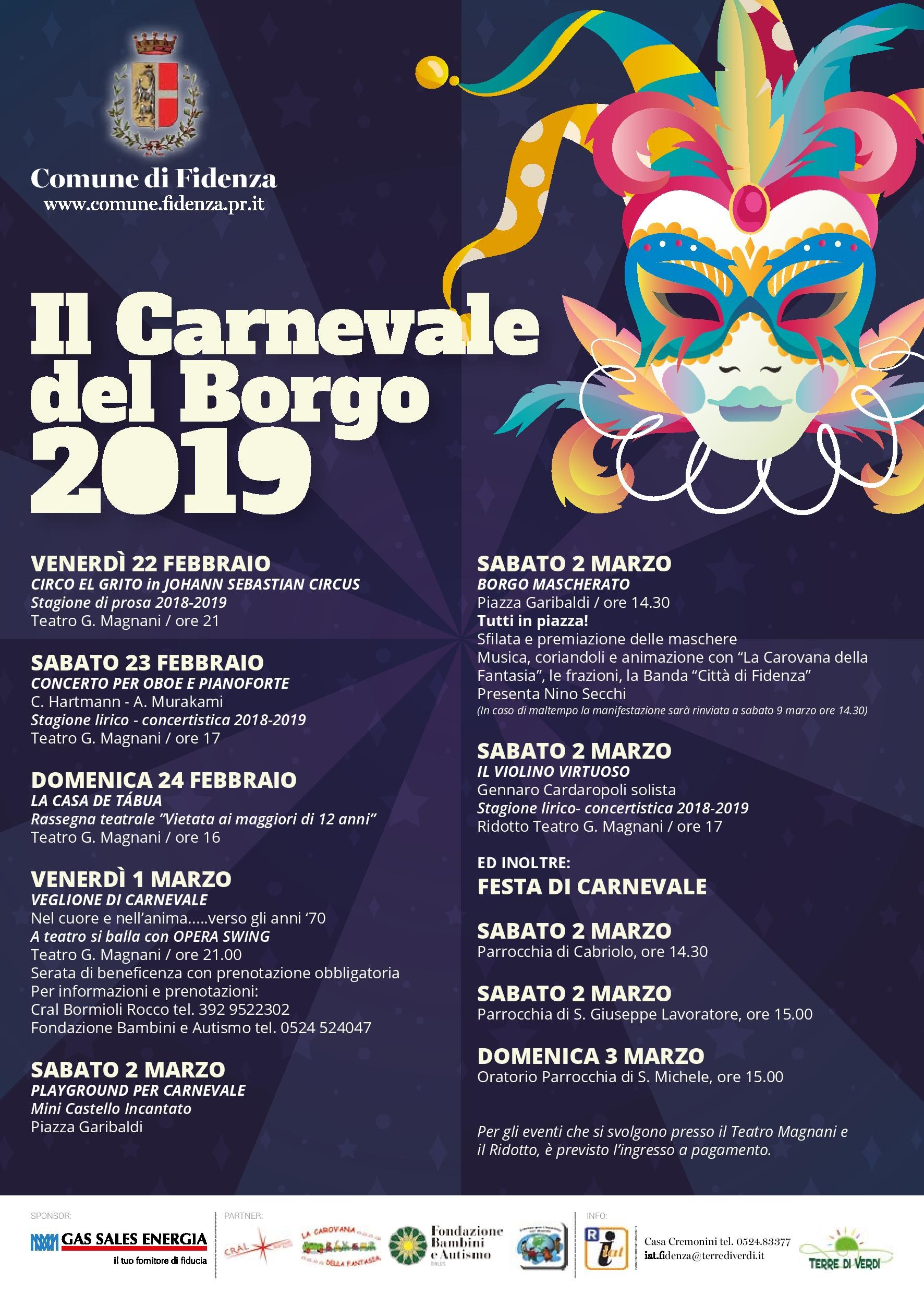 Il Carnevale del Borgo 2019: buon divertimento!