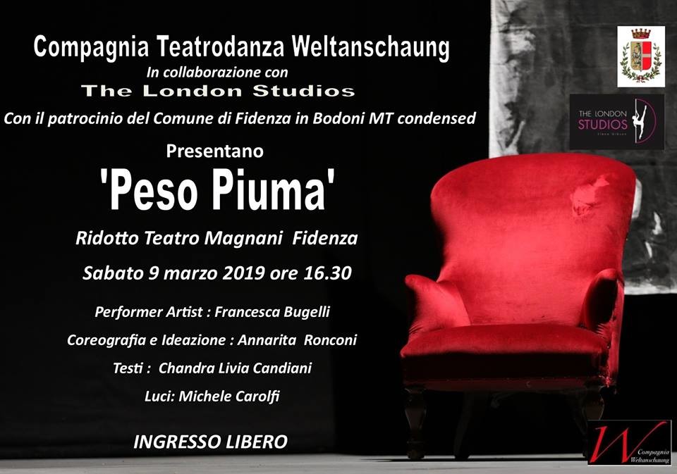 "Peso Piuma" spettacolo di teatro danza