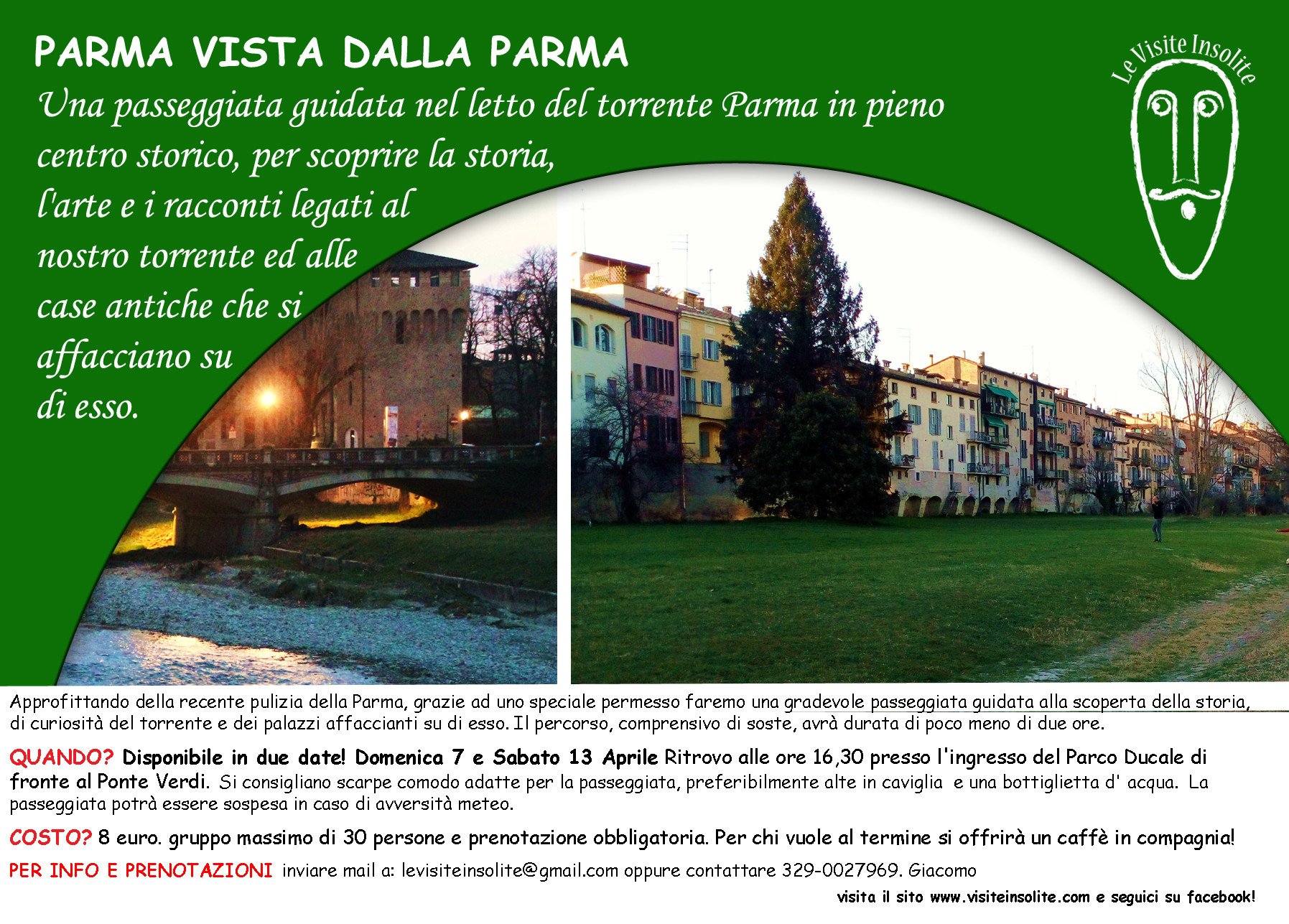Le visite insolite: Parma vista dalla Parma"