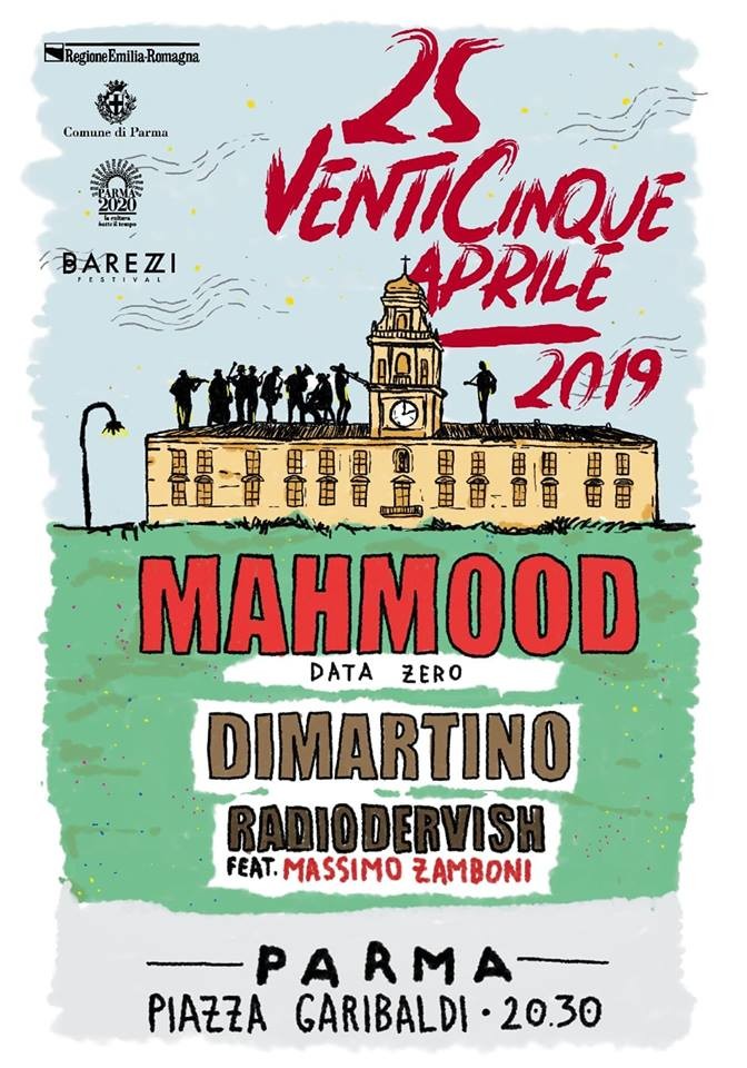 Concerto del 25 aprile con Mahmood, Dimartino, Radiodervish e Massimo Zamboni