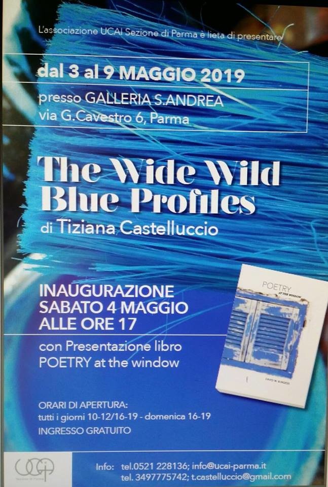 MOSTRA PERSONALE DI TIZIANA CASTELLUCCIO "THE WIDE WILD BLUE PROFILES" ALLA GALLERIA S.ANDREA
