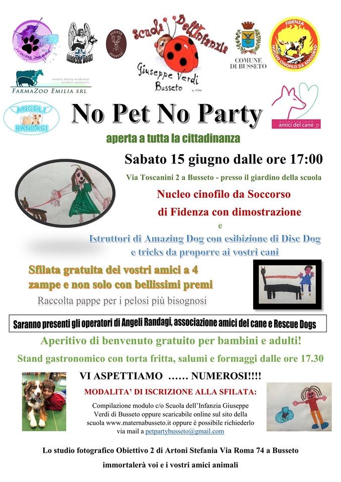 No Pet No Party a Busseto