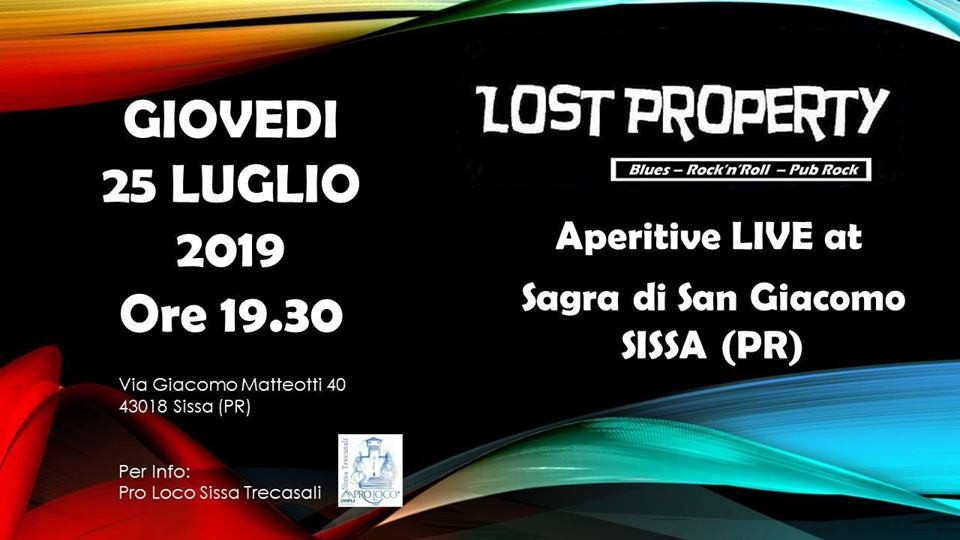 Lost Property live at Sagra di San Giacomo  a Sissa