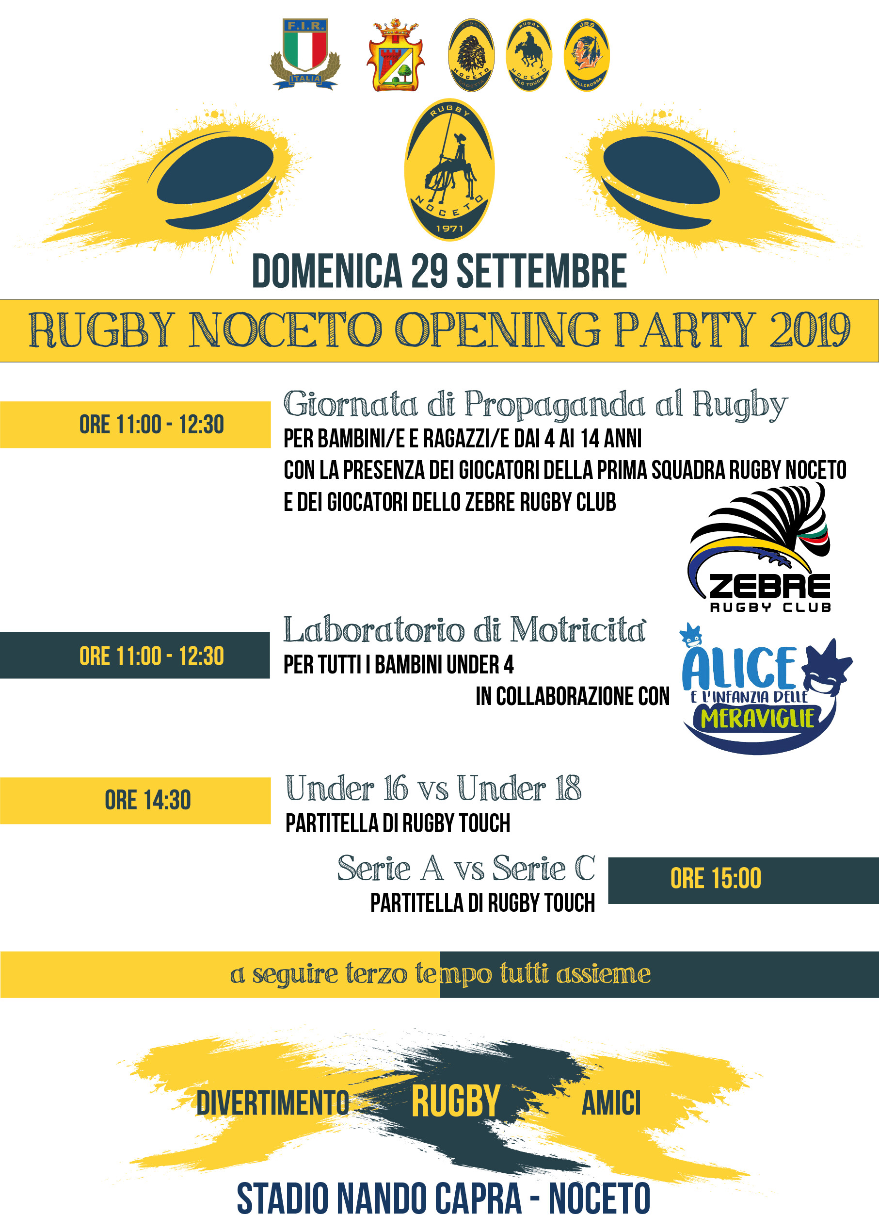 Rugby Noceto Opening Party