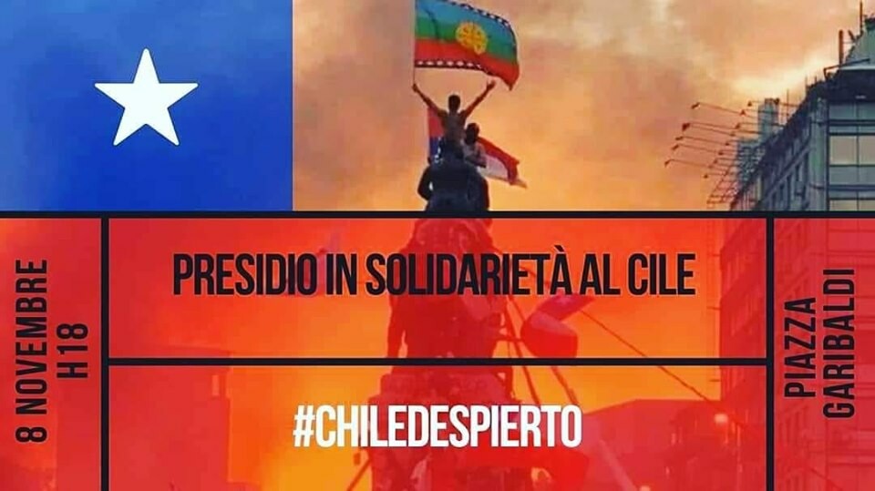 Presidio in solidarietà al Cile