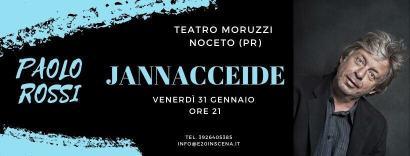 Paolo Rossi in  "JANNACCEIDE al Teatro Moruzzi