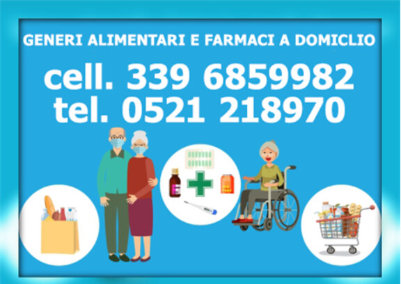 Consegna a domicilio alimentari e farmaci a Parma