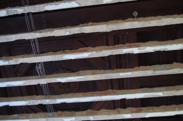 Alla nuova Pilotta di Parma,  sotto un anonimo soffitto in muratura ricompare un sontuoso soffitto ligneo a cassettoni