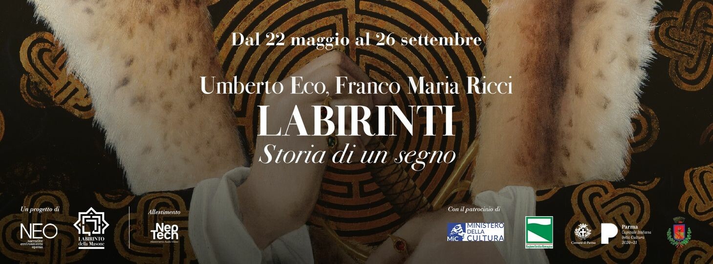 "Umberto Eco, Franco Maria Ricci. LABIRINTI. Storia di un segno" in mostra al Labirinto