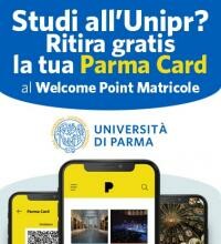 LA PARMA CARD 2020+21 IN DISTRIBUZIONE GRATUITA PER GLI STUDENTI DELL’UNIVERSITÀ DI PARMA