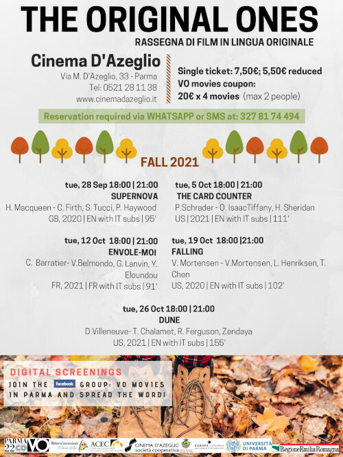 The original ones - rassegna di film in lingua originale  al cinema D'Azeglio