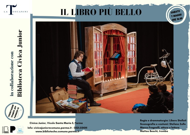 “Il libro più bello”  spettacolo di lettura performativa  con la Toscanini