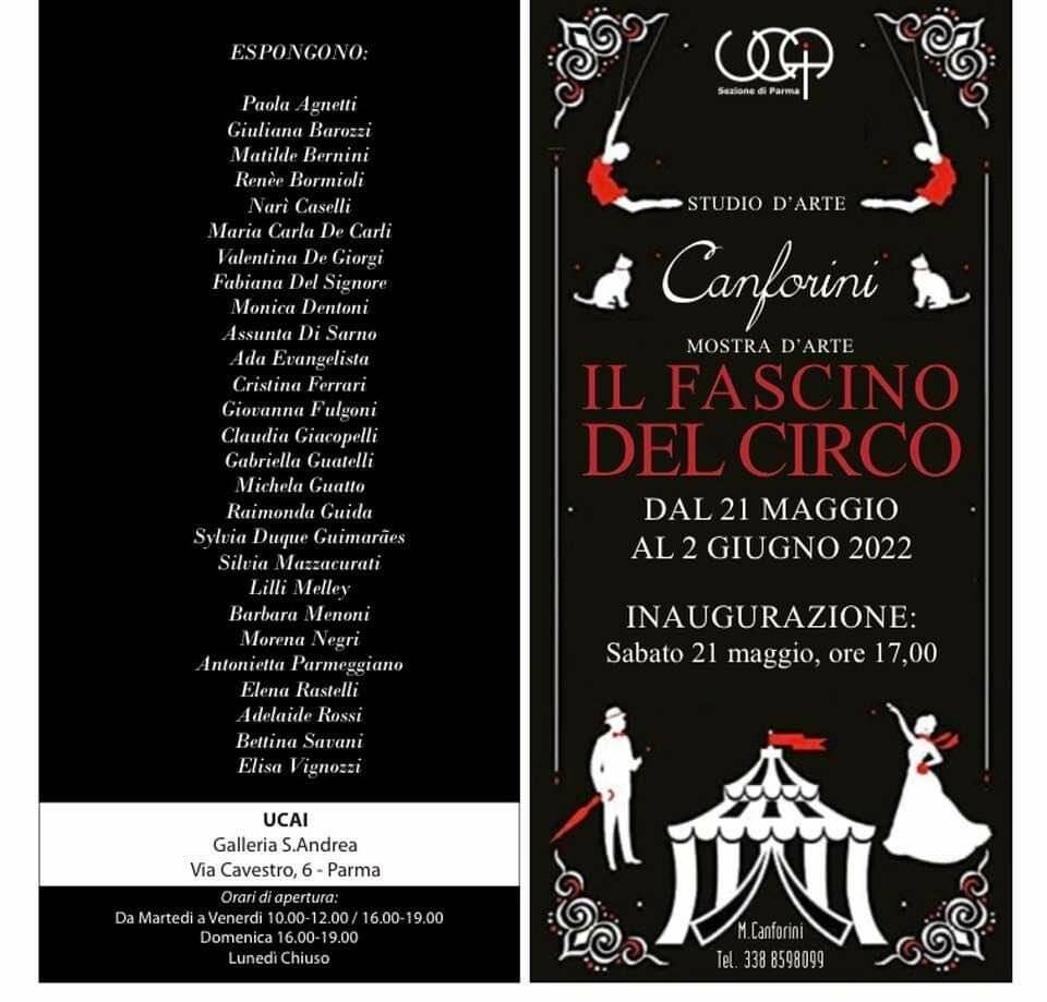 "Il fascino del circo"‘  in mostra alla Galleria Santa Andrea