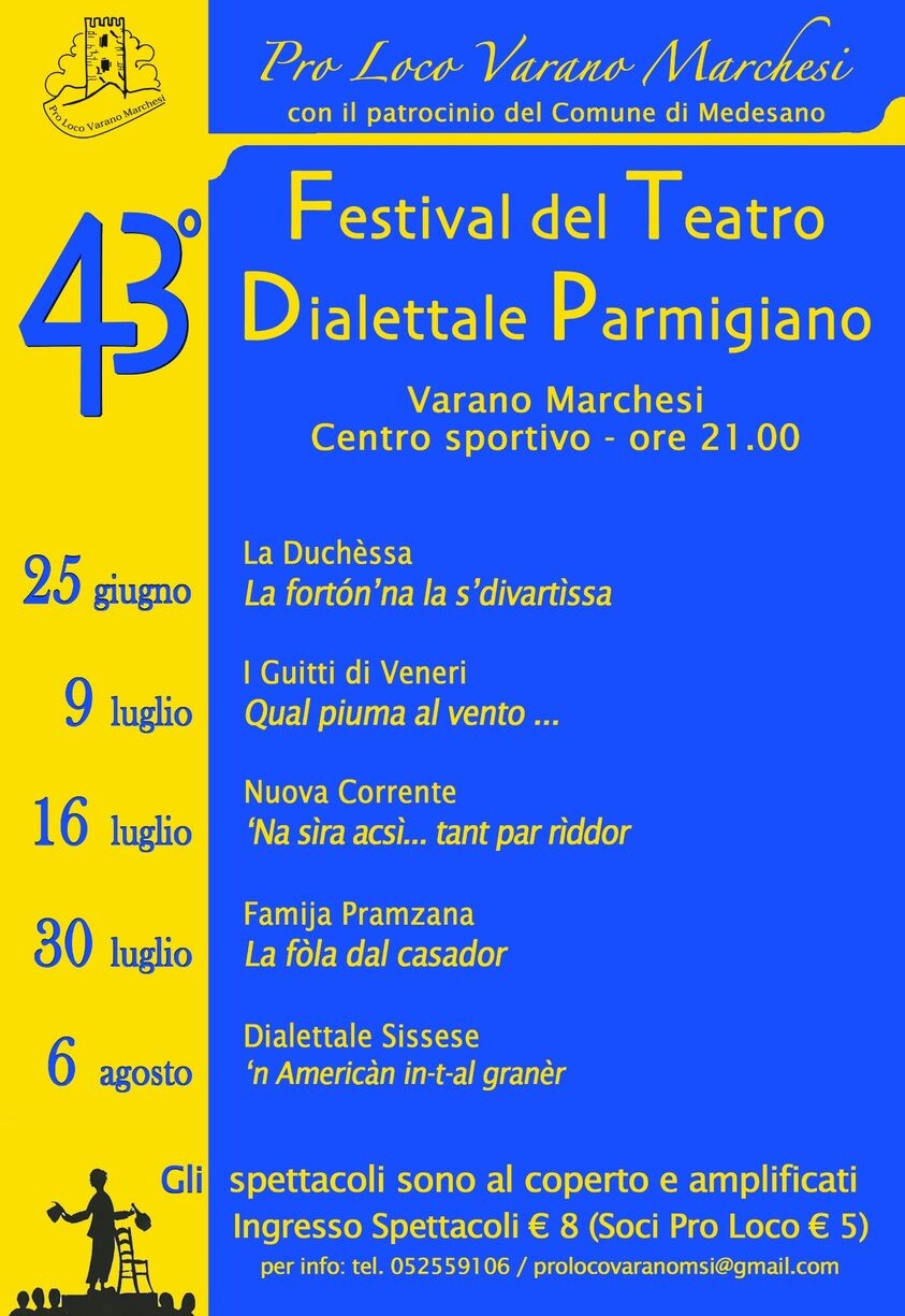 Festival del teatro dialettale parmigiano. 43° eidzione