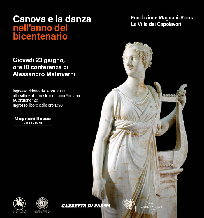 “Canova e la danza” conferenza di Alessandro Malinverni studioso di Canova ed esperto di Neoclassicismo alla Magnani Rocca