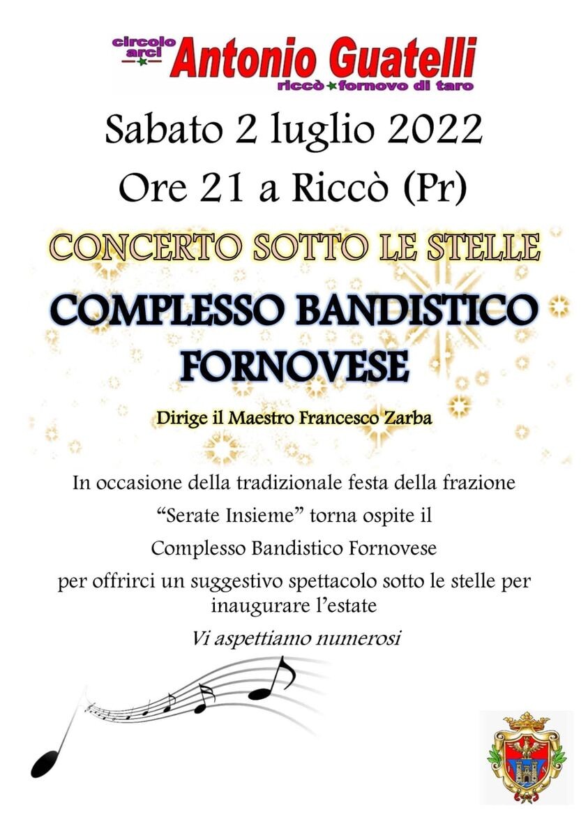 "Serata Insieme": concerto col il Complesso Bandistico Fornovese