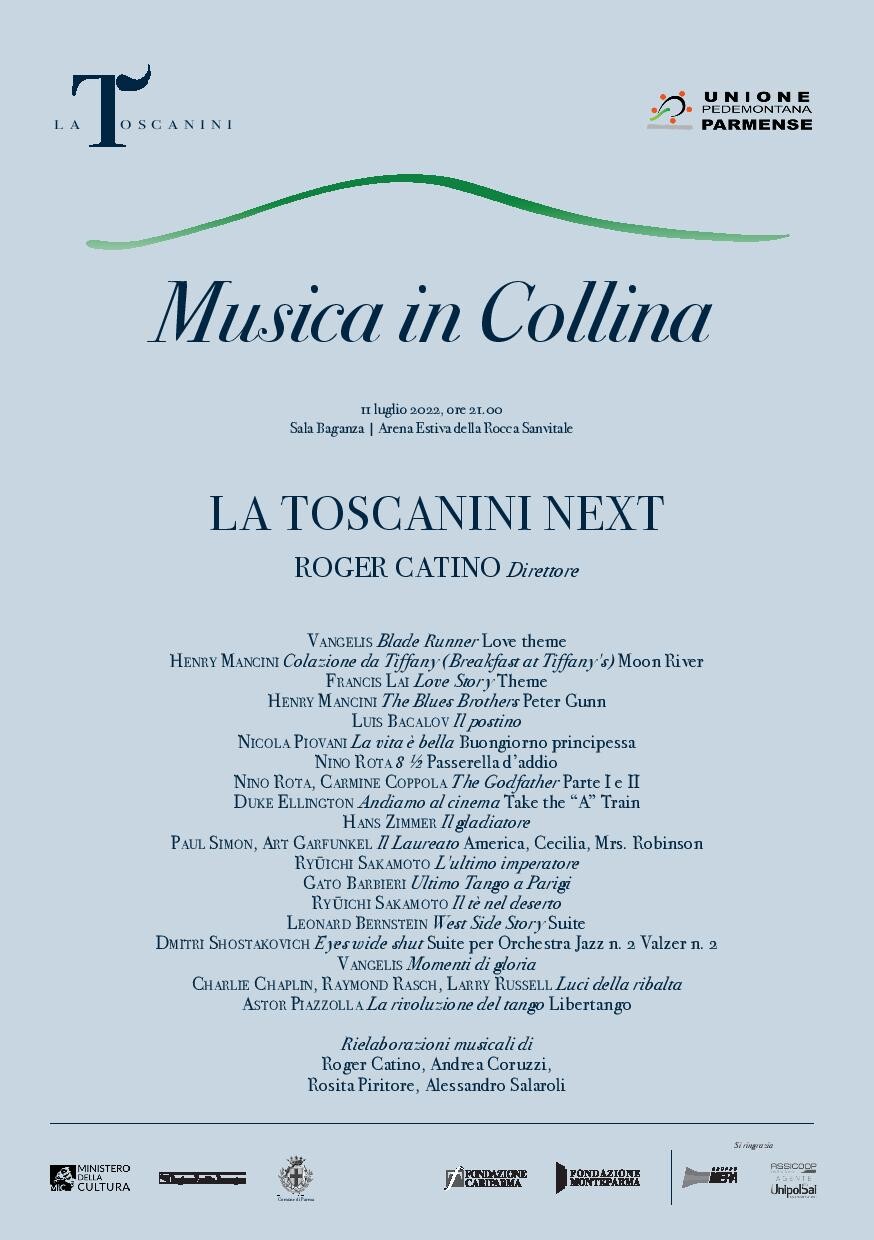 A Sala Baganza - Musica in Collina - La Toscanini Next apre la rassegna concertistica con le colonne sonore che hanno fatto la storia del cinema