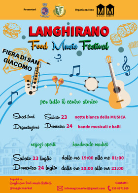 Langhirano food music festival, la centenaria fiera di San Giacomo