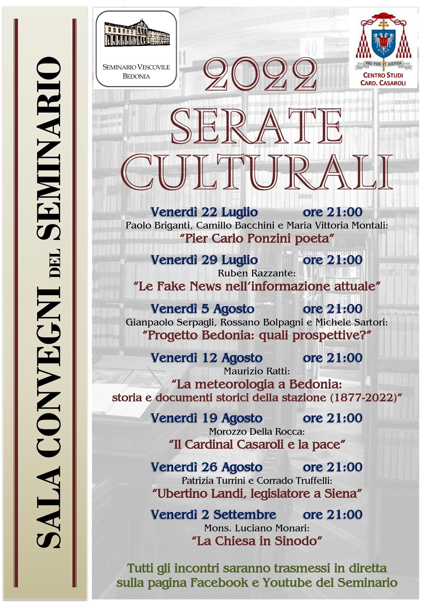 "Serate Culturali 2022" a Bedonia