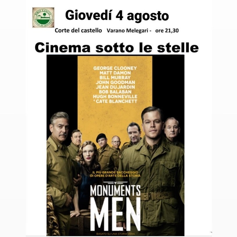 CINEMA SOTTO LE STELLE ;  Monuments Men!