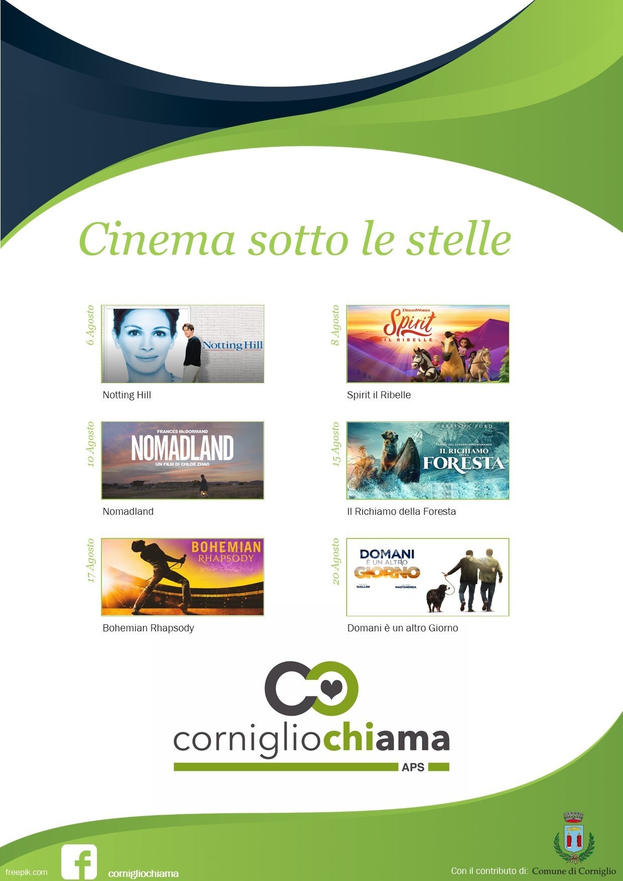 Cinema sotto le stelle a Corniglio