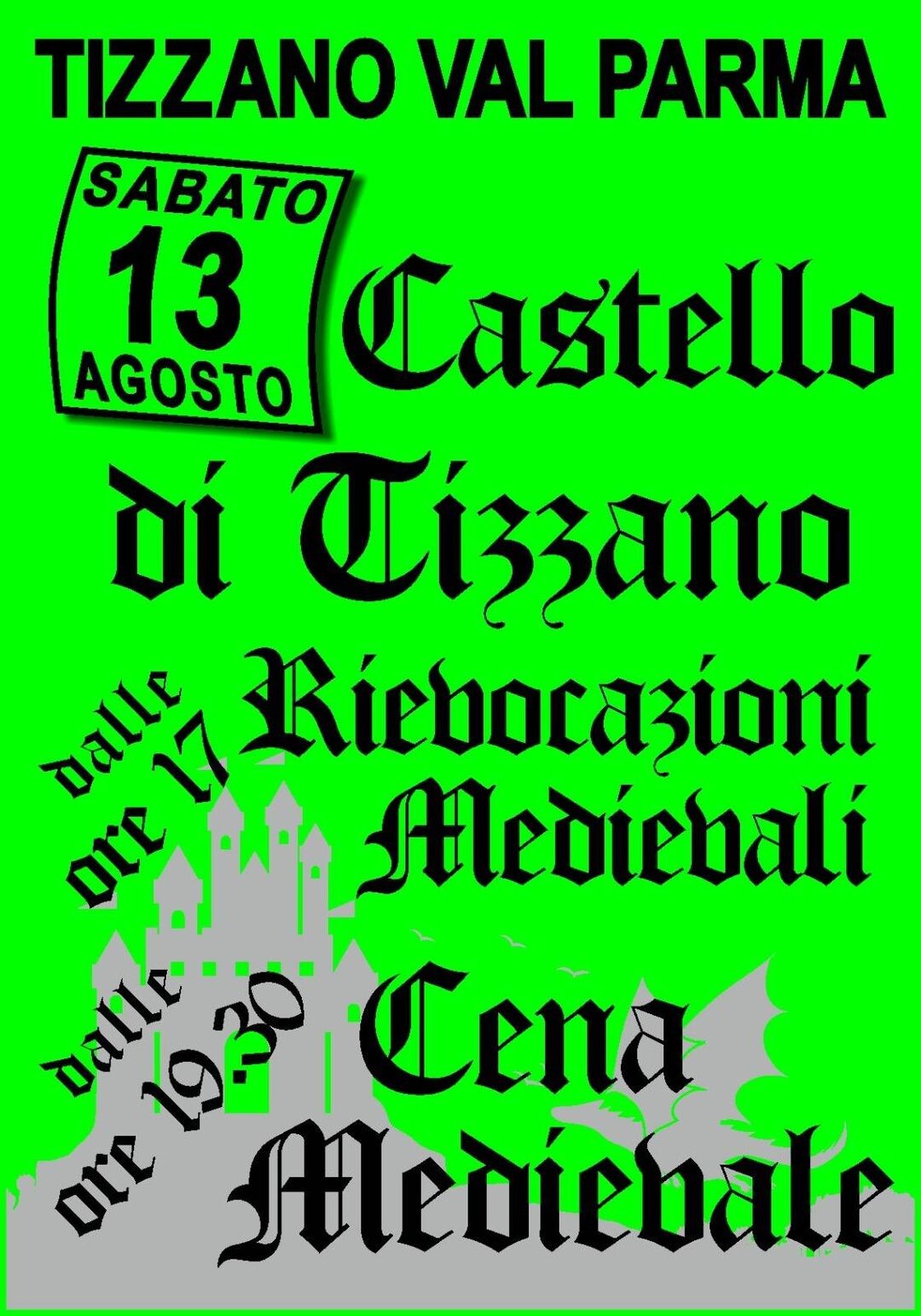 Rievocazioni medievali e cena al castello di Tizzano