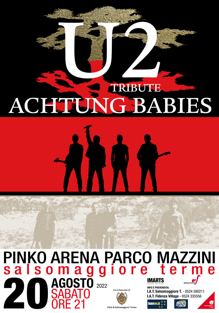 Achtung Babies, tributo agli U2 alla PINKO Arena di Parco Mazzini Salsomaggiore Terme