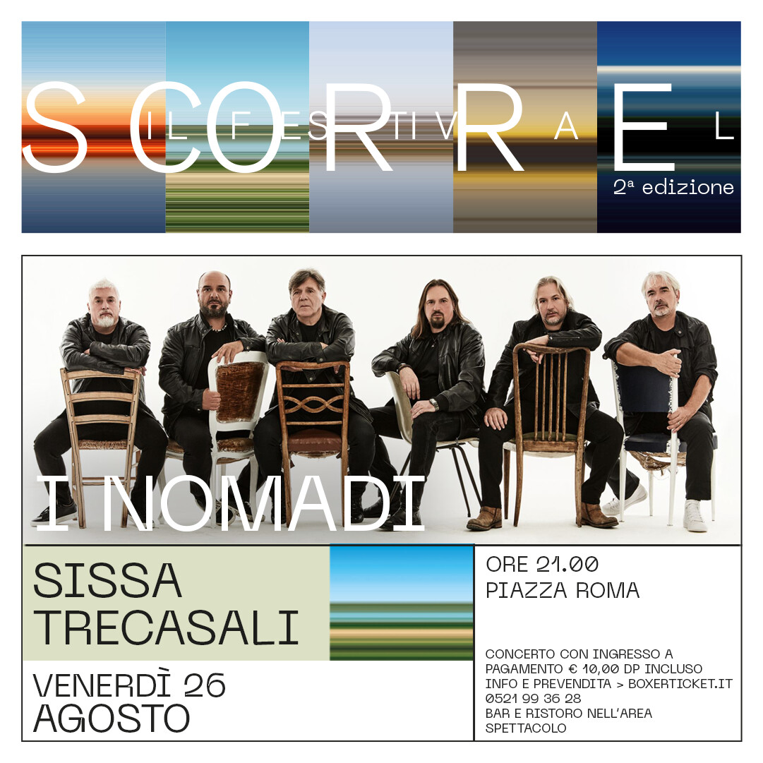 Scorre – Il festival. Sulle rive del Po: concerto de I NOMADI
