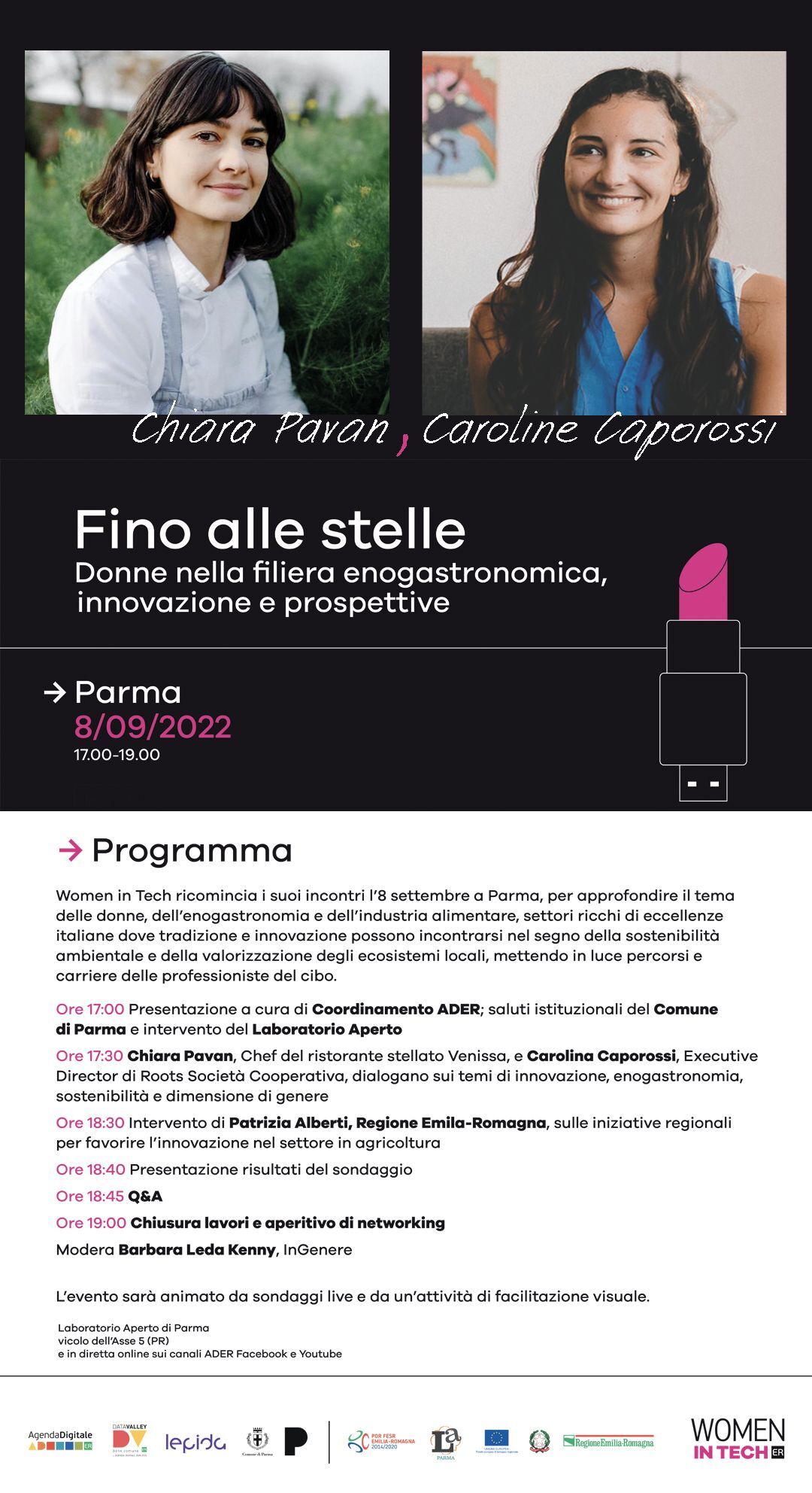 Women in Tech: si parte l’8 settembre da Parma.