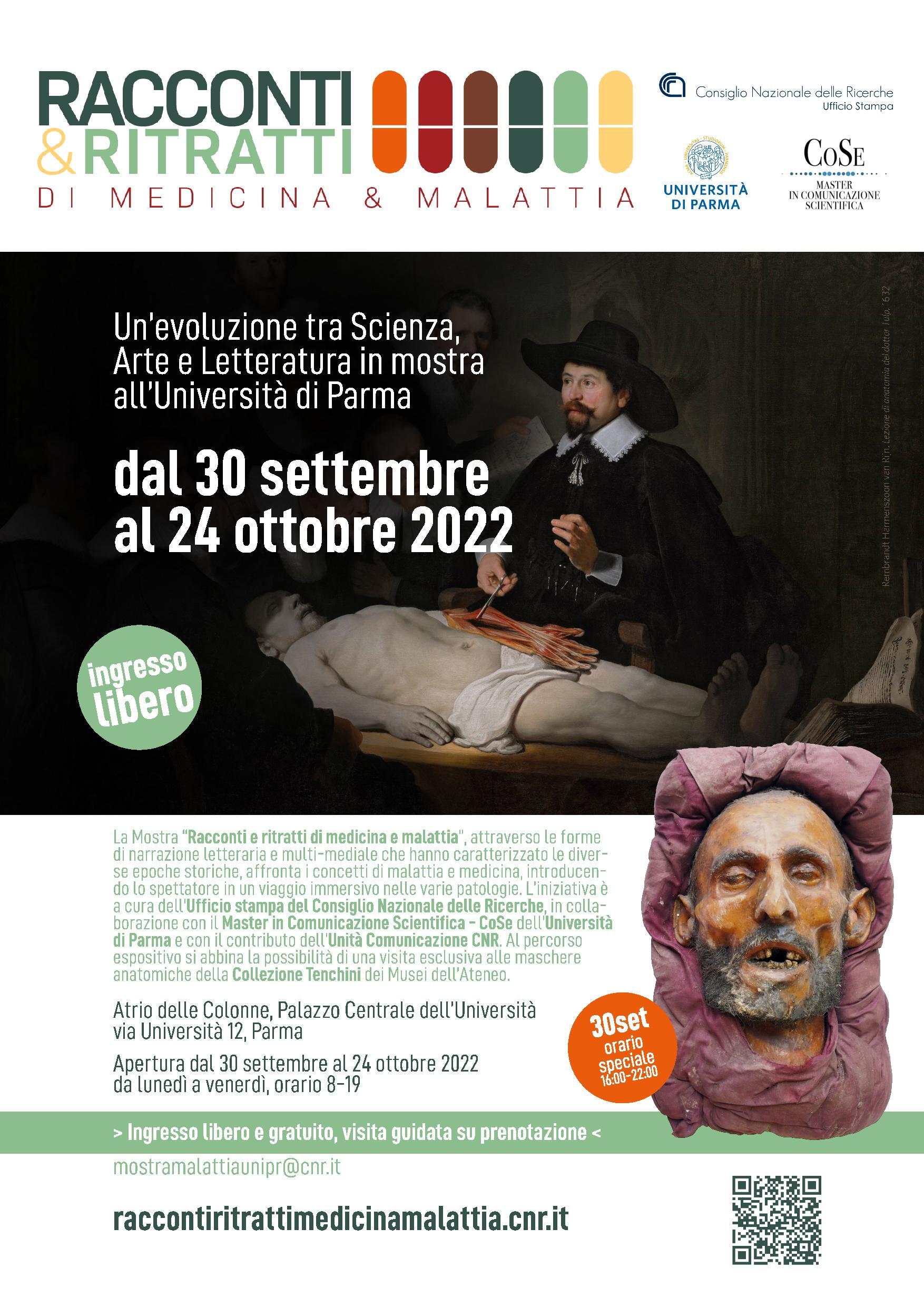 Mostra "Racconti e ritratti di medicina e malattia" a Parma
