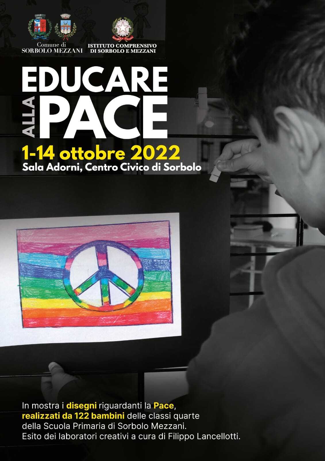 “Educare alla Pace in mostra in  Sala Adorni, nel Centro civico di Sorbolo